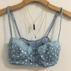 Forever 21 polka dot brallete